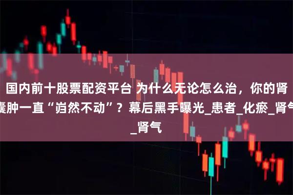 国内前十股票配资平台 为什么无论怎么治，你的肾囊肿一直“岿然不动”？幕后黑手曝光_患者_化瘀_肾气